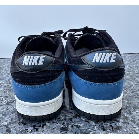 Nike Dunk Low Men\'s Size 11.5 White Industrial Blue Black Sneakers (FD6923-100) main image 7